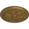 Ekena Millwork Swindon Ceiling Medallion (Fits Canopies up to 2 7/8"), Hand-Painted Pale Gold, 16 7/8"OD x 1 1/2"P CM16SWPAS - alternate 3
